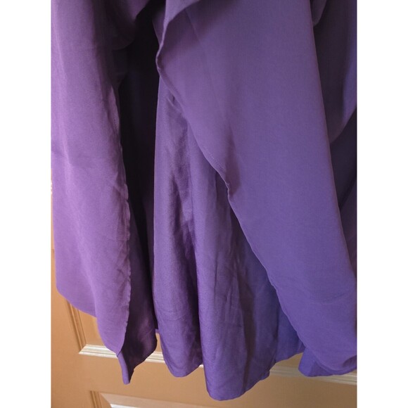 TRUTH AND FABLE Violet Purple Midi Party / Cocktail Lace Trim Dress Size 2XL - Picture 7 of 7